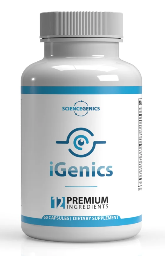 iGenics bottle by ScienceGenics — 60 capsules, dietary supplement